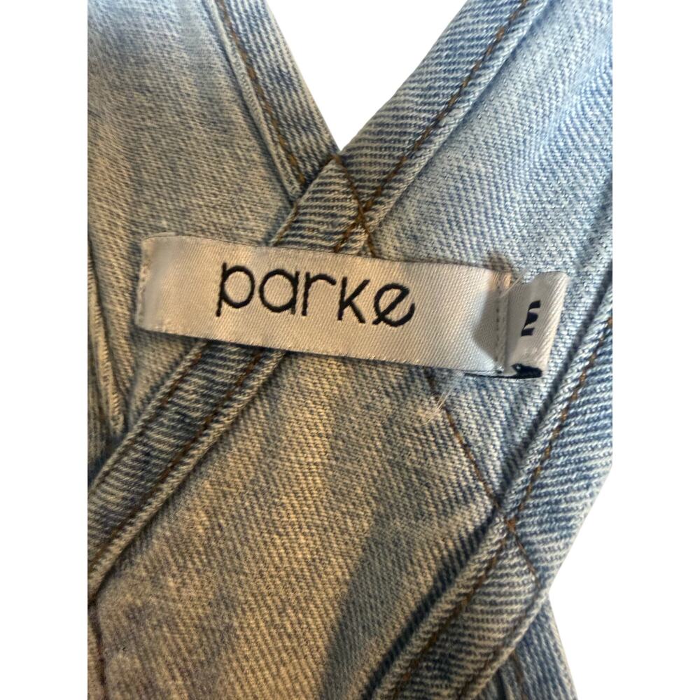 Parke Denim Long Overalls Women's Sz. M - Picture 6 of 7